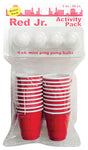 Brite Concepts 2 oz Red Plastic Shot Glass