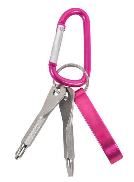 Home Plus Aluminum Pink Carabiner Key Chain