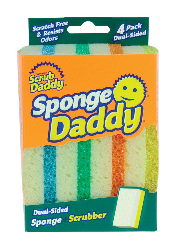 Scrub Daddy Sponge Daddy Heavy Duty Sponge For Multi-Purpose 4 pk