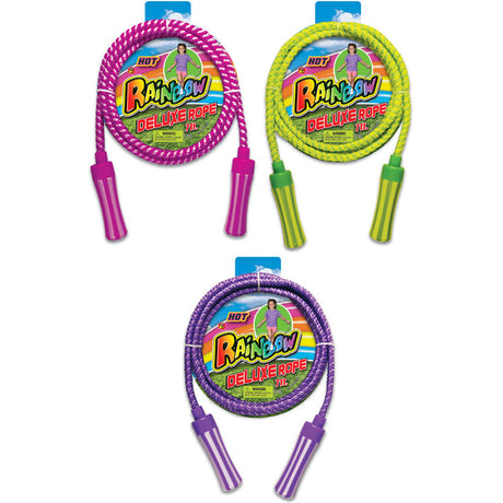 Rainbow Jump Rope Plastic/Rope Assorted 1 pc