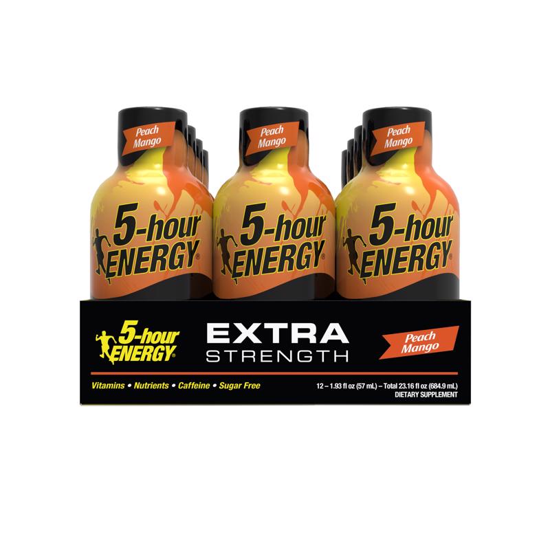 5-hour Energy Extra Strength Sugar Free Peach Mango Energy Shot 1.93 oz