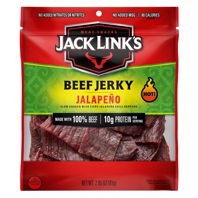 Jack Link's Jalapeno Beef Jerky 2.85 oz Pegged