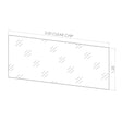 Plastic Shelf Bin Tag Holder 0.001 in. H X 1.25 in. W
