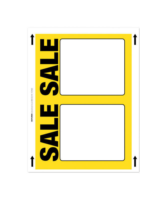 11 in. H X 8.5 in. W Automotive/Sporting Goods Sign 100 Cardstock