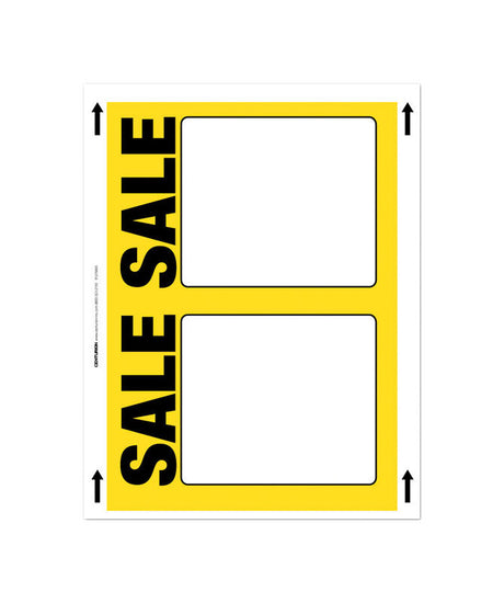 11 in. H X 8.5 in. W Automotive/Sporting Goods Sign 100 Cardstock