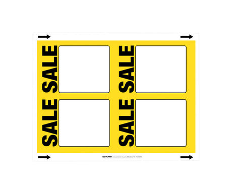 11 in. H X 8.5 in. W Automotive/Sporting Goods Sign 100 Cardstock