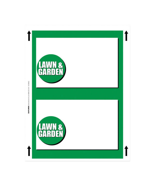 11 in. H X 8.5 in. W Automotive/Sporting Goods Sign 100 Cardstock