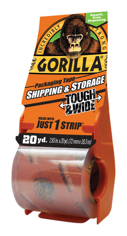 Gorilla 2.88 in. W X 20 yd L Tape Clear