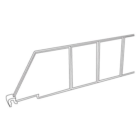 Clear Plastic Shelf Divider 3 in. H X 1/2 in. W X 22 in. L 20 pk