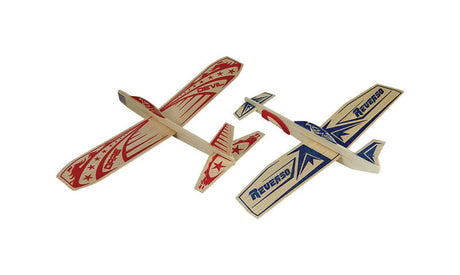 Paul Guillow Super Hero Glider Plane Balsa Wood Natural 2 pc