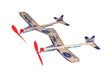 Paul Guillow Sky Streak Glider Plane Balsa Wood Natural 2 pc