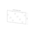 Plastic Shelf Bin Tag Holder 3/16 in. H X 1-3/16 in. W