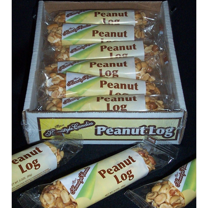 Crown Homestyle Candies Peanut Log Roll 3 oz