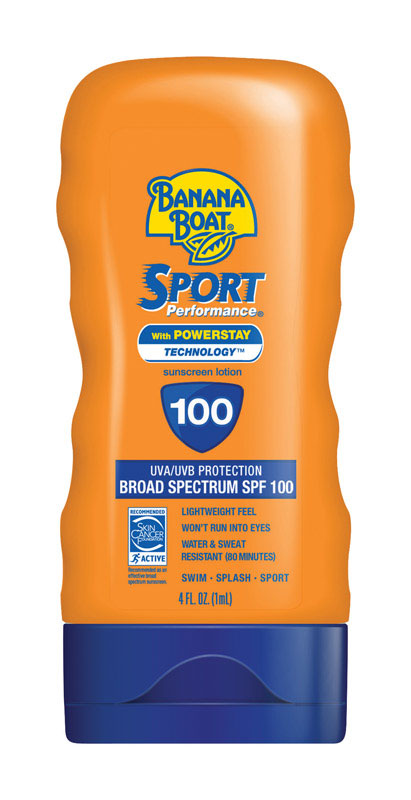 Banana Boat Sport Performance No Added Fragrance Scent Sunscreen Lotion 4 oz 1 pk