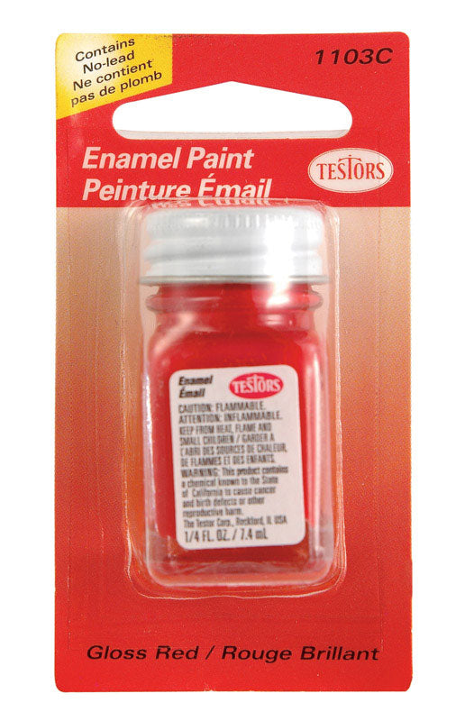 Testors Gloss Red Hobby Paint 0.25 oz