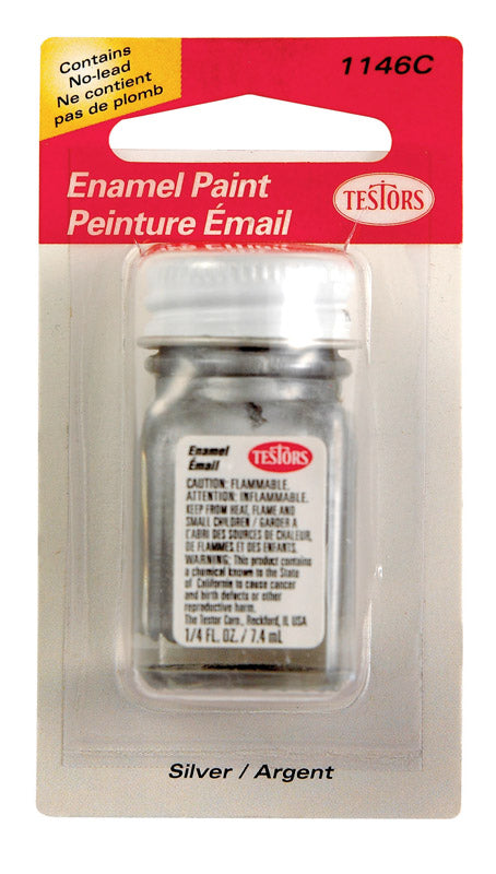 Testors Metallic Silver Hobby Paint 0.25 oz