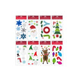 Impact Innovations Multicolored Christmas Window Clings 2.2 in.