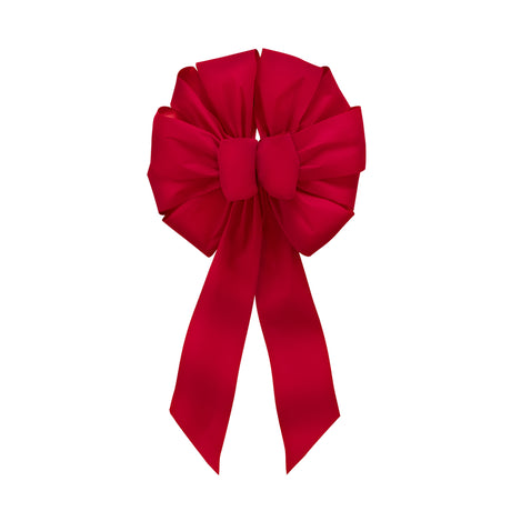 Holiday Trims Red Florist Christmas Bow 10 in.