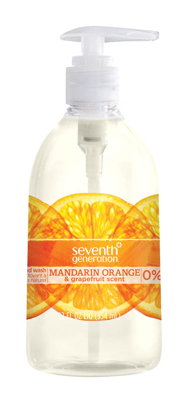 Seventh Generation Mandarin Orange & Grapefruit Scent Liquid Hand Soap 12 oz