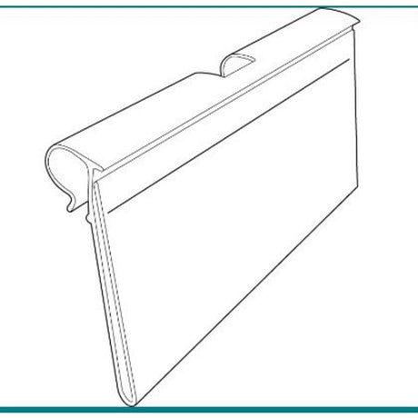 Plastic Peg Hook Bin Tag Holder 1-1/4 in. H X 5/16 in. W