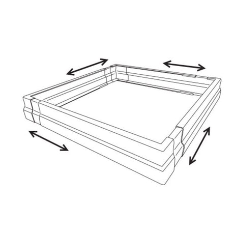 6 in. H X 28 in. W X 28 in. L Black Large Adjustable Pallet Guard Plastic