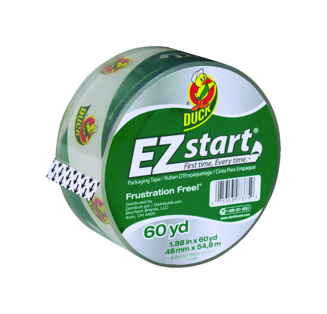 Duck EZ Start 1.88 in. W X 60 yd L Packing Tape Clear